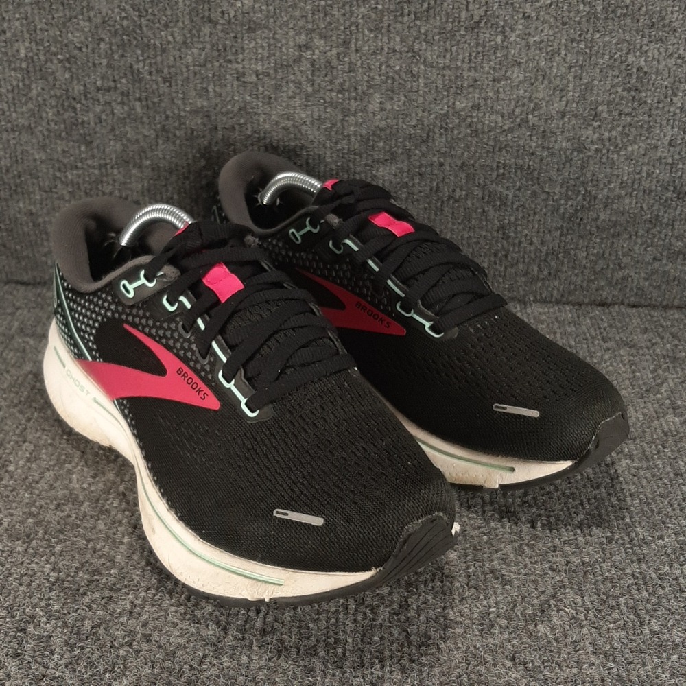 Brooks Running Shoes Ghost 14 1203561D013 8 Wide Black Pink Womens